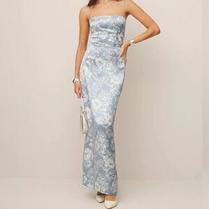 Reformation Petites Frankie Silk Dress